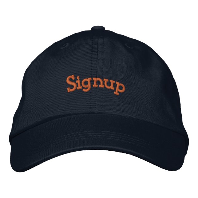 Boné Inscreva-se🎩 texto Gorro Azul Marinho Personaliza (Frente)