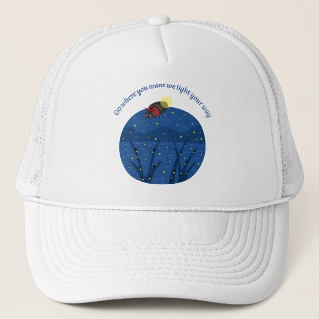 Boné inseto-bombeiro Alojador da natureza Trucker Hat (Frente)