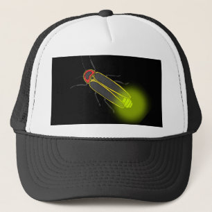 Boné inseto relâmpago aceso