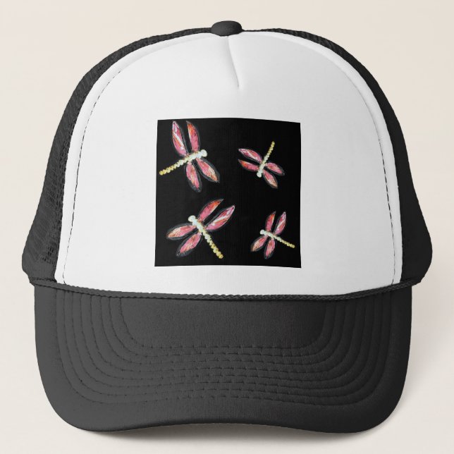 Boné Insetos Dançantes Dragonfly Rosa (Frente)