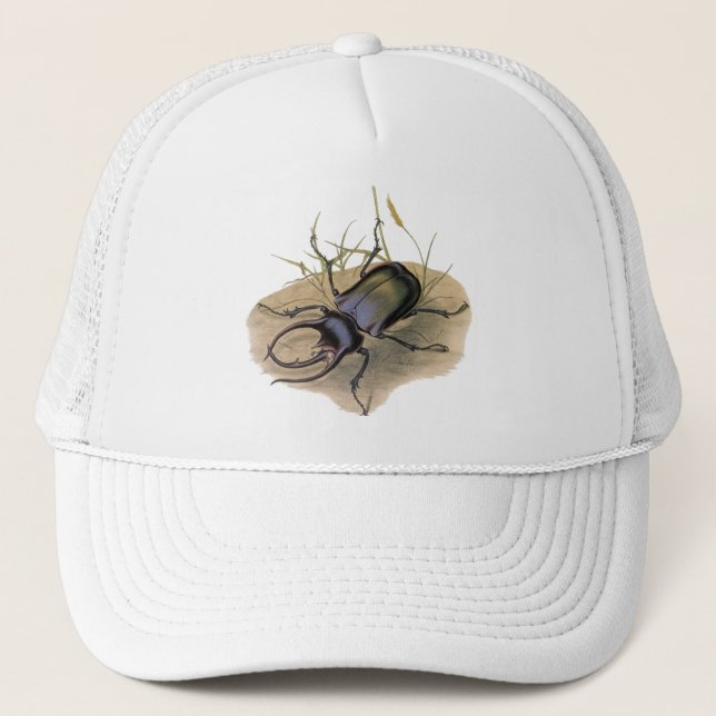 Boné Insetos e Insetos da Vintage, Besouro Rinoceronte (Frente)