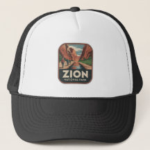 Insígnia Retro do Parque Nacional de Zion
