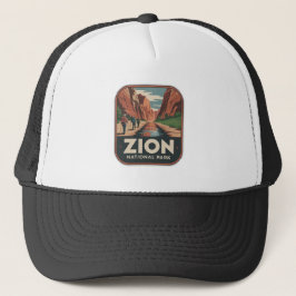 Boné Insígnia Retro do Parque Nacional de Zion