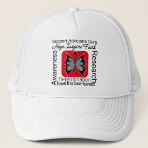 Boné Inspirações da borboleta do cancro cerebral