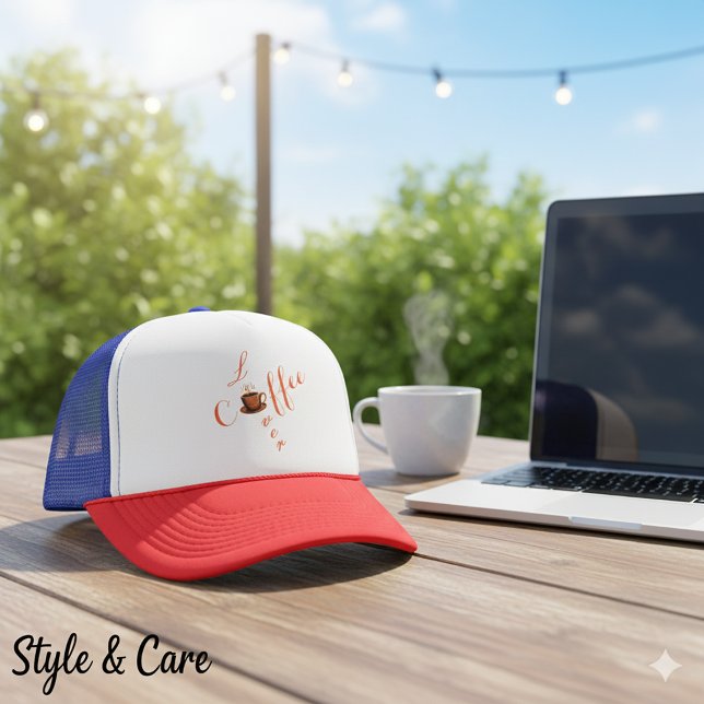 Boné Instantâneo do Café Lover - Hat do Caminhoneiro do (Coffee Lover Snapback – Stylish Trucker Hat)
