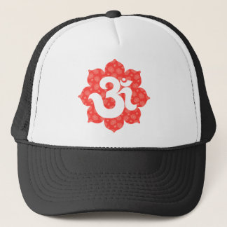 Boné Ioga OM na laranja vermelha de Lotus