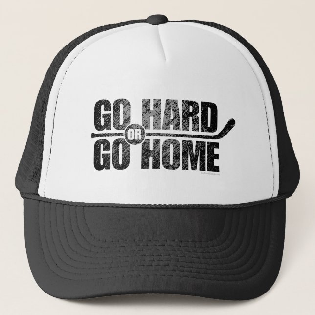 Boné Ir Duro ou Ir para casa (Hockey) (Frente)