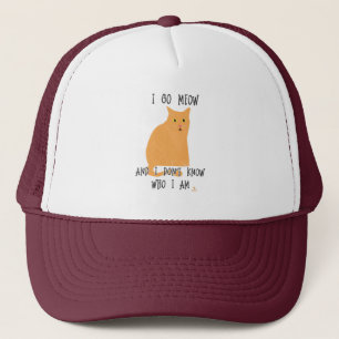 Boné Ir Meow Engraçado Slogan de Diversão de Cartoon de