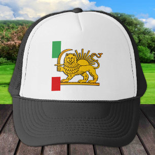 Boné Irã, bandeira persa com leão, xá do Irã