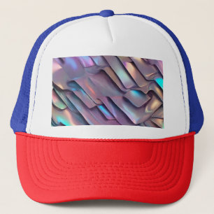 Boné Iridescente futurista/abstrato holográfico