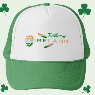 Boné Irish Flag Rosa Personalizado