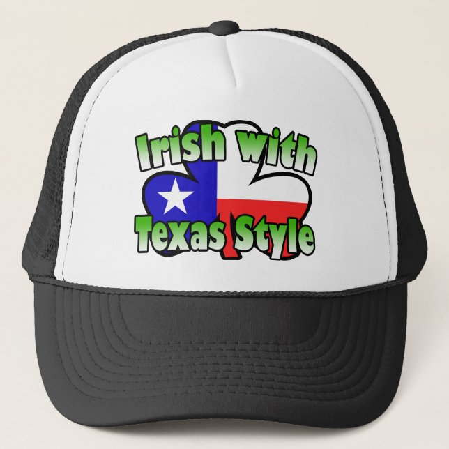 Boné Irlandês com o chapéu do estilo de Texas (Frente)