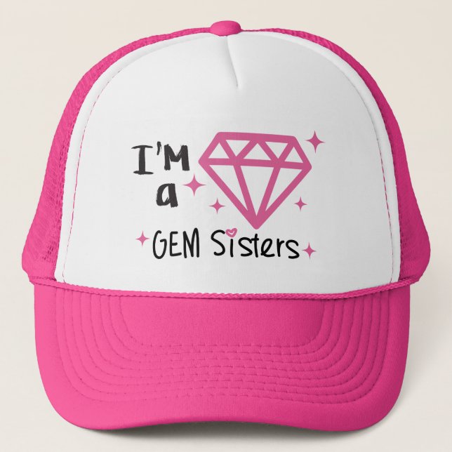 Boné Irmãs da GEMA - eu sou um chapéu da GEMA (Frente)