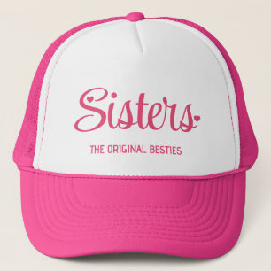 Boné Irmãs Personalizadas ORIGINAL BESTIES Coração Scri