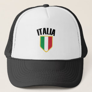 Boné Italia Crest Itália Flag