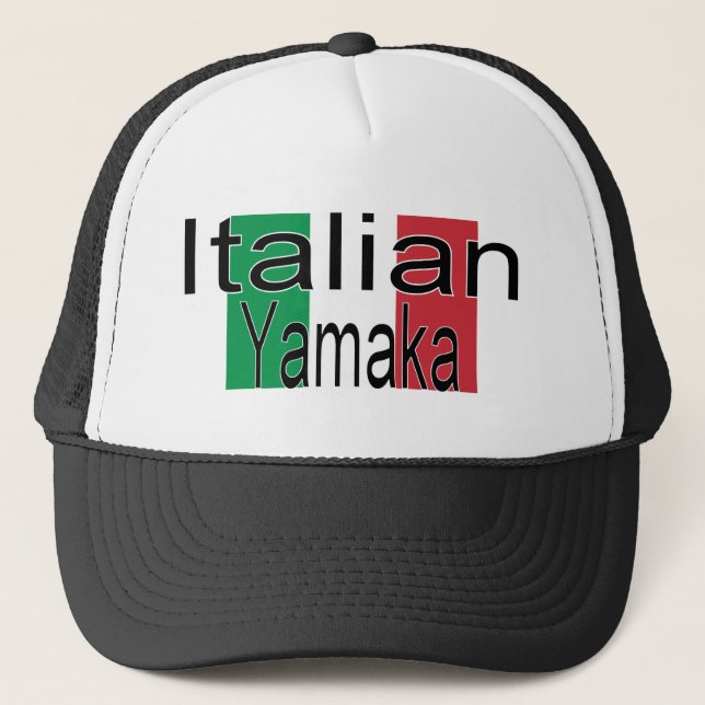 Boné Italiano engraçado Yamaka do chapéu (Frente)