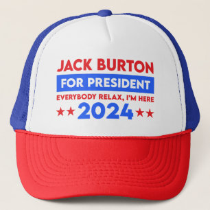 Boné Jack Burton Para Presidente 2024