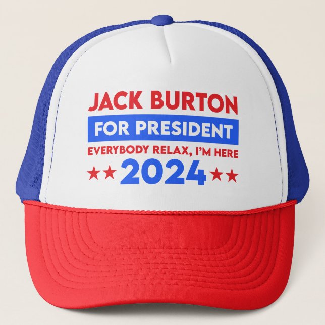 Boné Jack Burton Para Presidente 2024 (Frente)