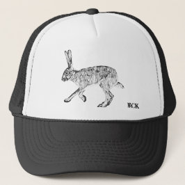 Boné Jackrabbit Preto e Branco Personalizado do Sudoest