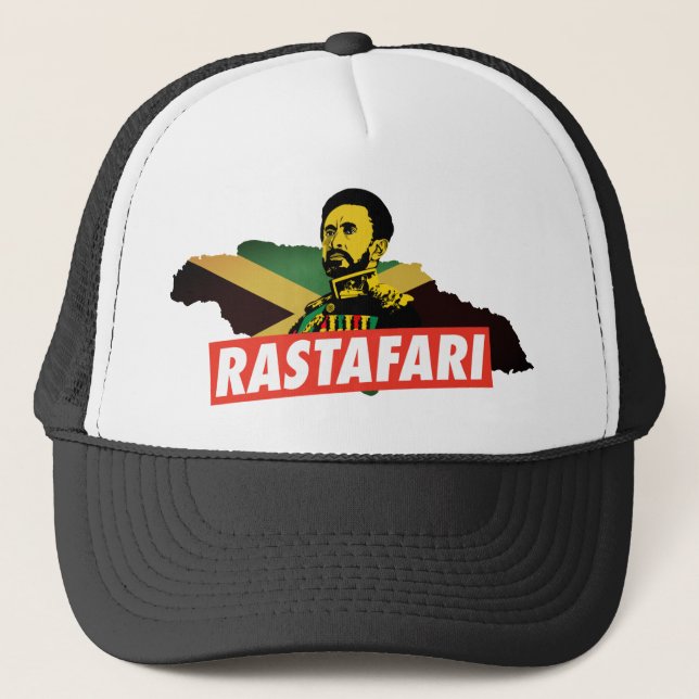 Boné Jamaica Haile Selassie I Proud Jamaicans Cap  (Frente)