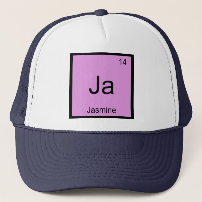 Boné Jasmine  Name Chemistry Element Periodic Table (Frente)