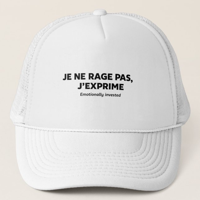 Boné je ne rage ,  pas j'exprime  (Frente)