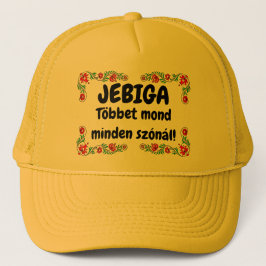 Boné JEBIGA Többet mond minden szónál! sárga mici!