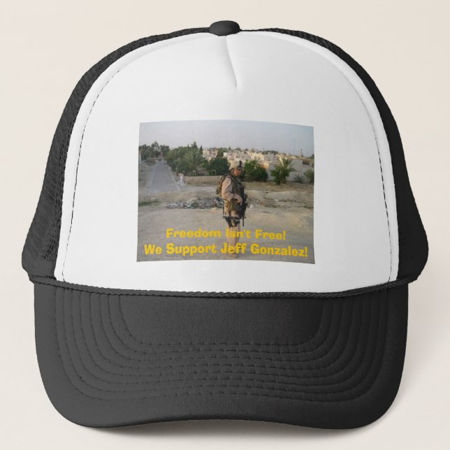 Boné jeff4, liberdade não está livre! Nós apoiamos Jeff (Frente)