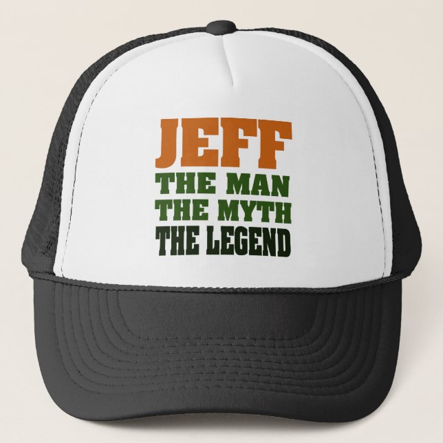 Boné Jeff - homem, o mito, a legenda! (Frente)