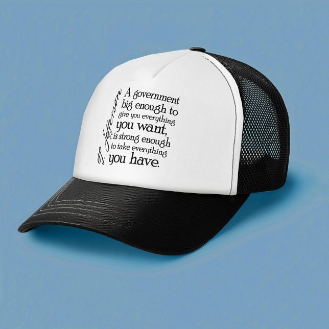 Boné Jefferson: Cuidado com o Grande Governo (Thomas Jefferson Trucker Hat)
