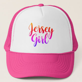 Boné Jersey Girl Hat NJ New Jersey Baseball Hat Trucker