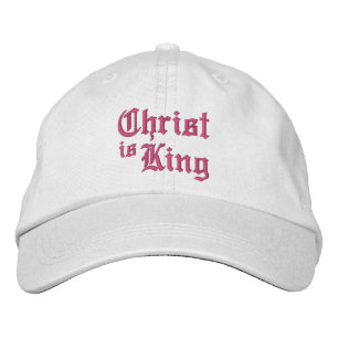 Boné Jesus Cristo é Rei estilo gótico medieval