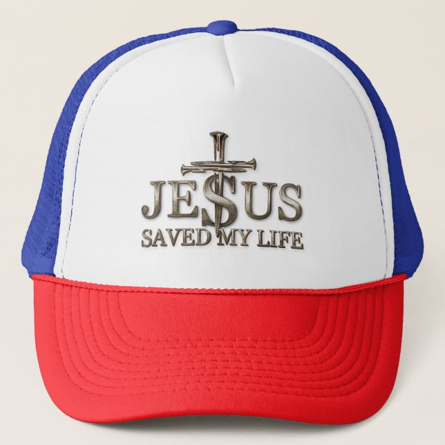 Boné Jesus Cristo Salvou Meu Presente De Vida Para Mulh (Frente)
