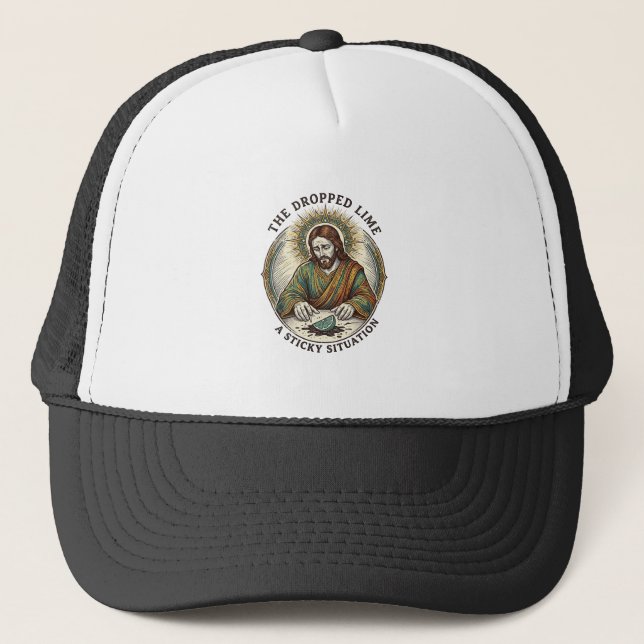 Boné Jesus Derrubou Limão Sujo Chão Tequila Festa (Frente)