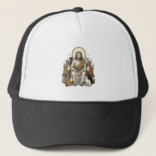 Boné Jesus e Gatos Vintage
