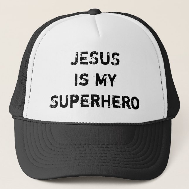 Boné JESUS é meu super-herói (Frente)