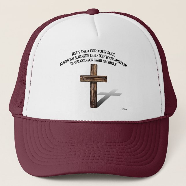 Boné Jesus e os Soldados Americanos com cruz robusta (Frente)