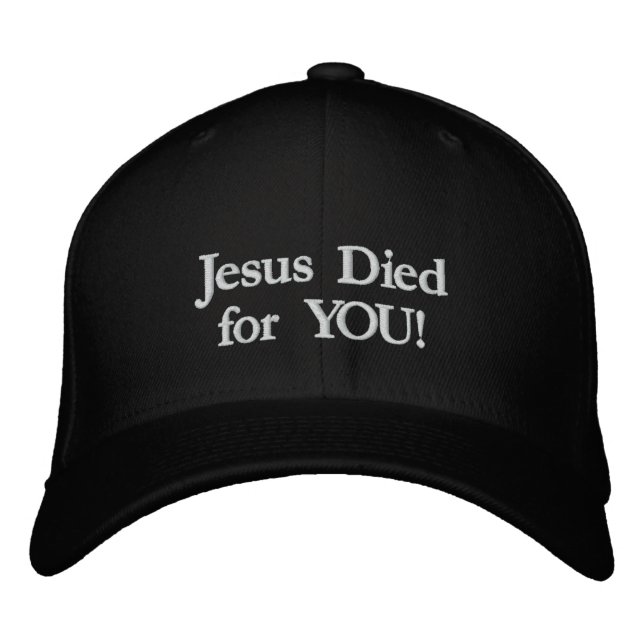 Boné Jesus morreu por você! (Frente)
