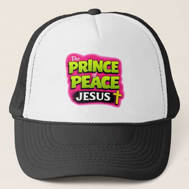 Boné JESUS - O Príncipe da Paz - Cristão (Frente)