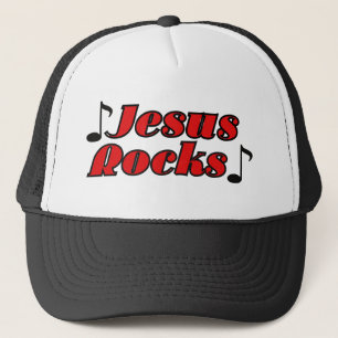 Boné Jesus Rocks Faith inspirou a calma espiritual