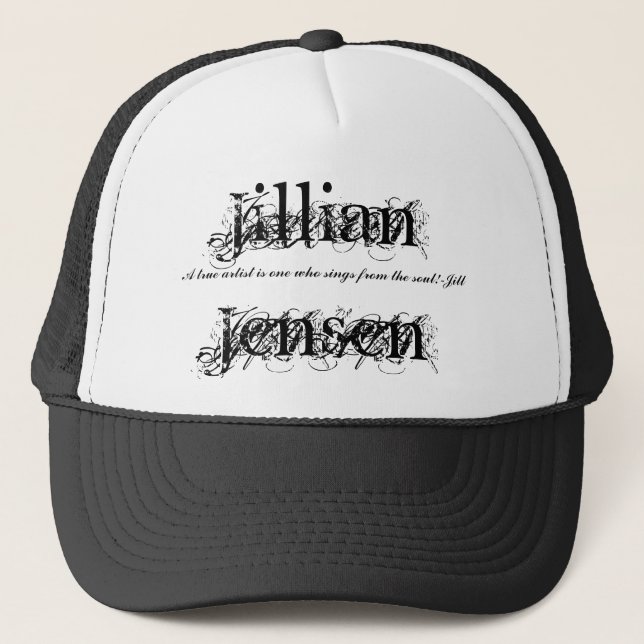 Boné Jillian Jensen, artista verdadeiro de A é o… - (Frente)