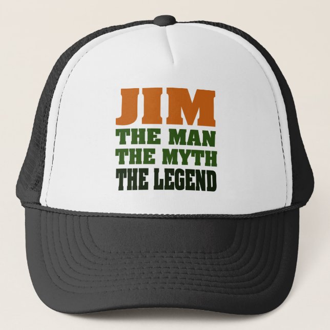 Boné JIM - homem, o mito, a legenda! (Frente)