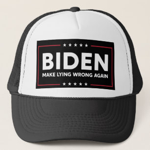 Boné Joe Biden 2020 Torne Mentira Errada Novamente Anti
