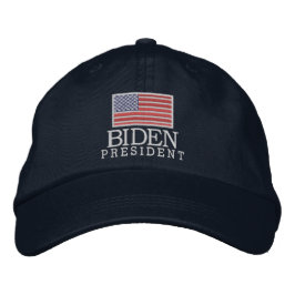 Boné Joe Biden 2024 para o Presidente Americano Flag -