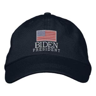 Boné Joe Biden 2024 para o Presidente Americano Flag -