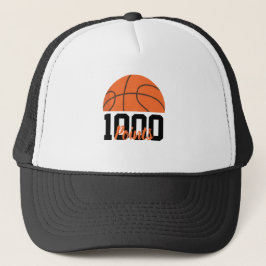 Boné Jogador de Basquete da Equipe com 1000 Pontos na C