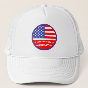 Boné Jogador de Golfe Americano Divertido Personalizado