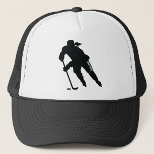 Boné Jogador de Hóquei no Gelo Silhouette Trucker Hat f