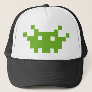 Boné jogo do oldschool do monstro do pixel