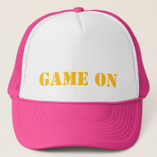 Boné JOGO SOBRE O JOGO Amarelo Competitivo Motivacional